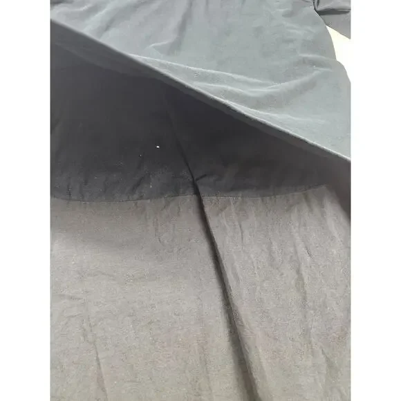 Cos black long Layered lower pleat ruffle sweater dress short sleeve grunge emo - Picture 5 of 9